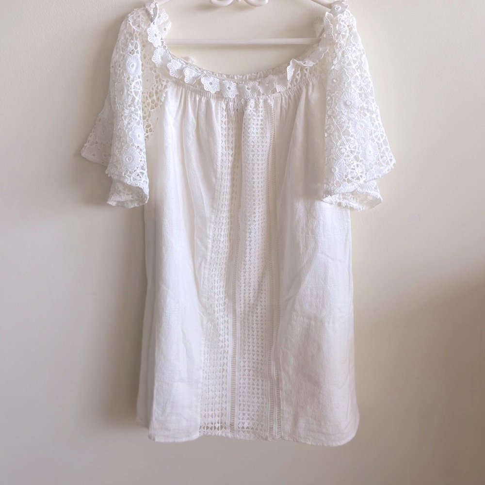 Selfie Leslie Cotton Off Shoulder Dress